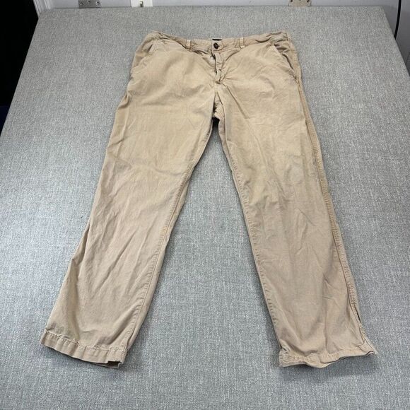 American Eagle Outfitters Other - American Eagle Chino Pants Mens 38x29‎ Beige Stretch Original Straight Canvas